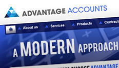 Advantage Accounts website by Cirrus Nova